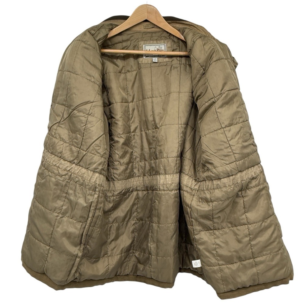 Hunt Bum Men's LT Tall Field Jacket Canvas Quilted Hunting Coat Removable Collar - Picture 3 of 15